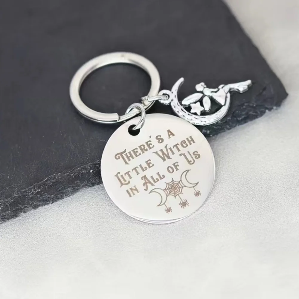 New There's a little witch in all of us keychain.